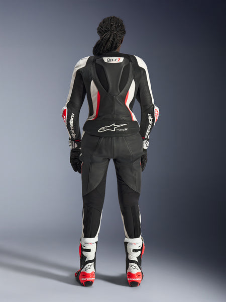 Dámská dvoudílná kombinéza Alpinestars Stella GP-R7 černá/bílá/červená fluo