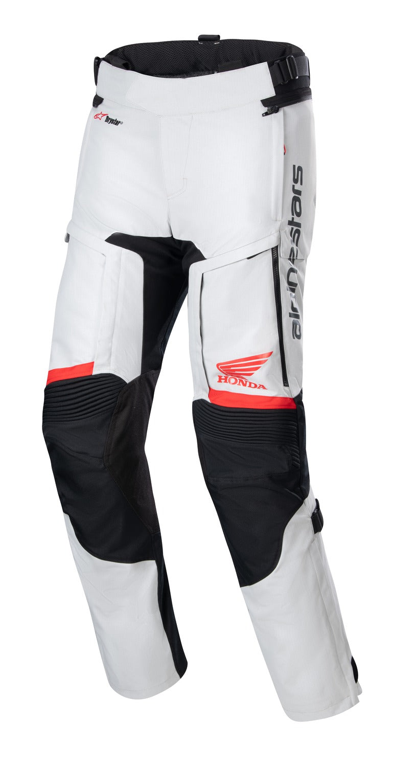 Kalhoty Alpinestars Bogota PRO Drystar Honda světle šedá/červená fluo/černá