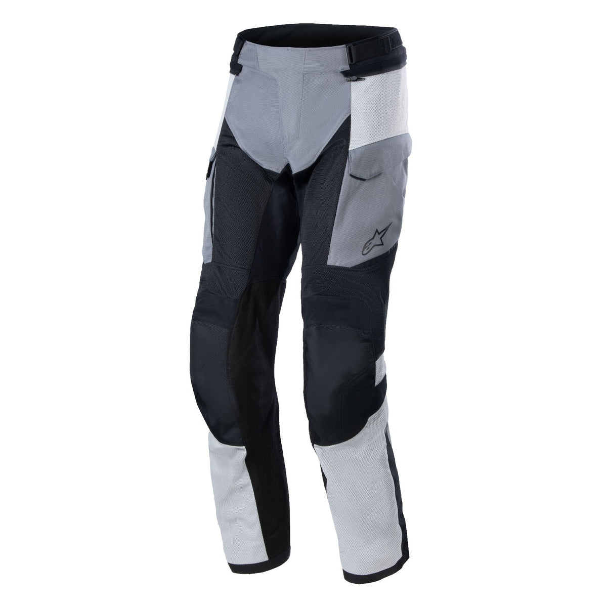 Kalhoty Alpinestars Andes AIR Drystar světle šedá/tmavě šedá/černá/žlutá fluo