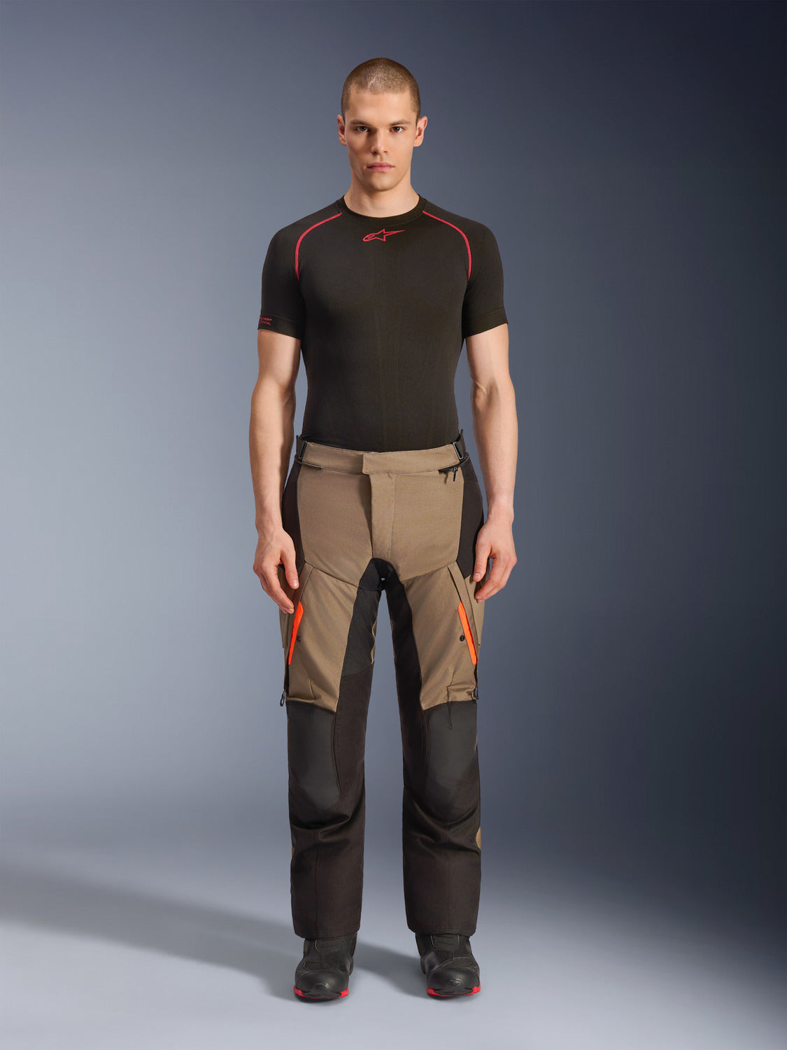 Kalhoty Alpinestars Andes V4 Drystar hnědá/šedá/černá