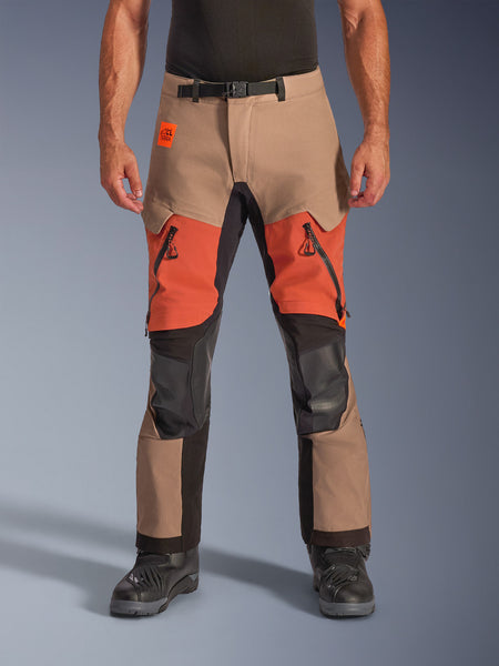 Kalhoty Alpinestars Harok PRO Drystar XF světle hnědá/tmavě oranžová/černá