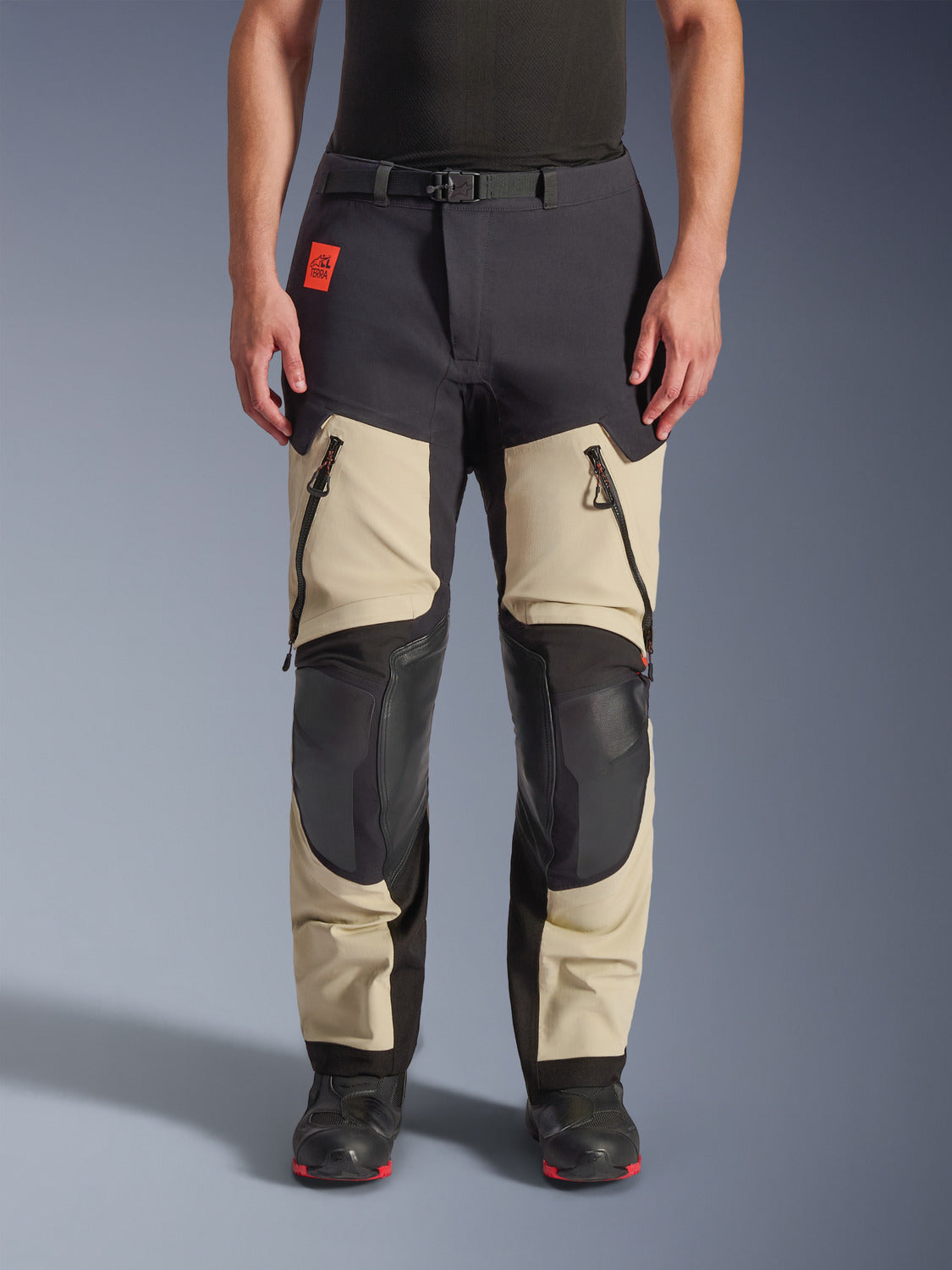 Kalhoty Alpinestars Harok PRO Drystar XF krémové/černé/červené