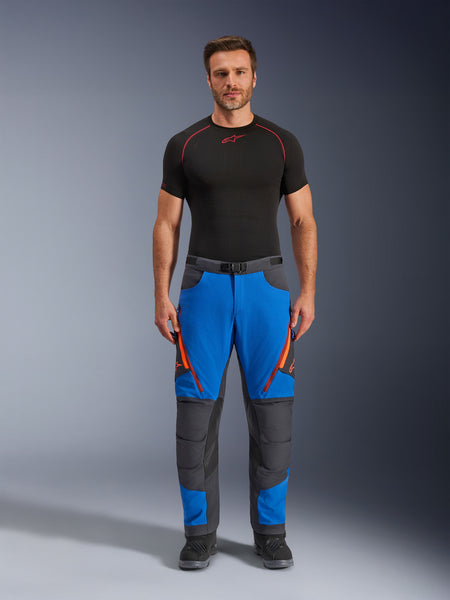 Kalhoty Alpinestars Maxdura Dual modrá/tmavě šedá/oranžová