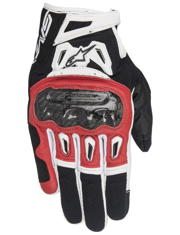 Rukavice Alpinestars SMX-2 AIR Carbon červené/černé/bílé