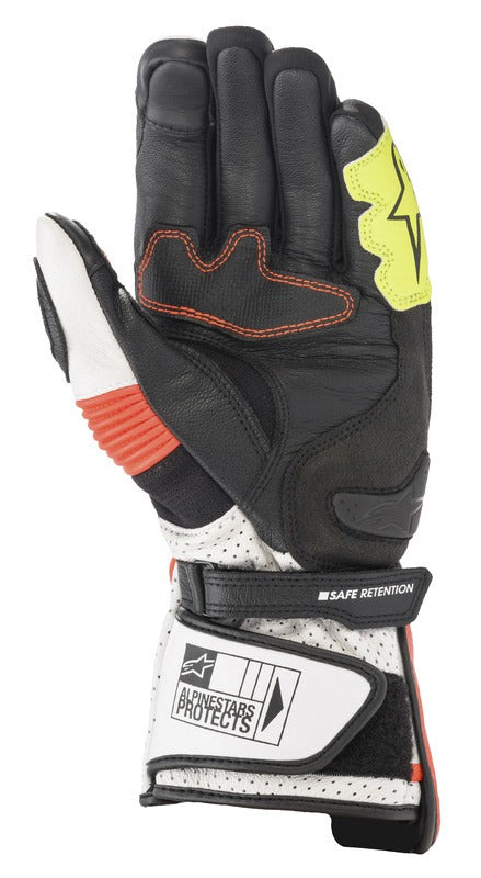 Rukavice Alpinestars SP-2 bílá/červená fluo/černá