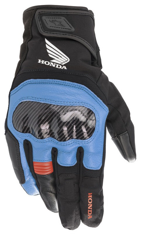 Rukavice Alpinestars SMX Z Drystar Honda světle šedá/černá/modrá/červená