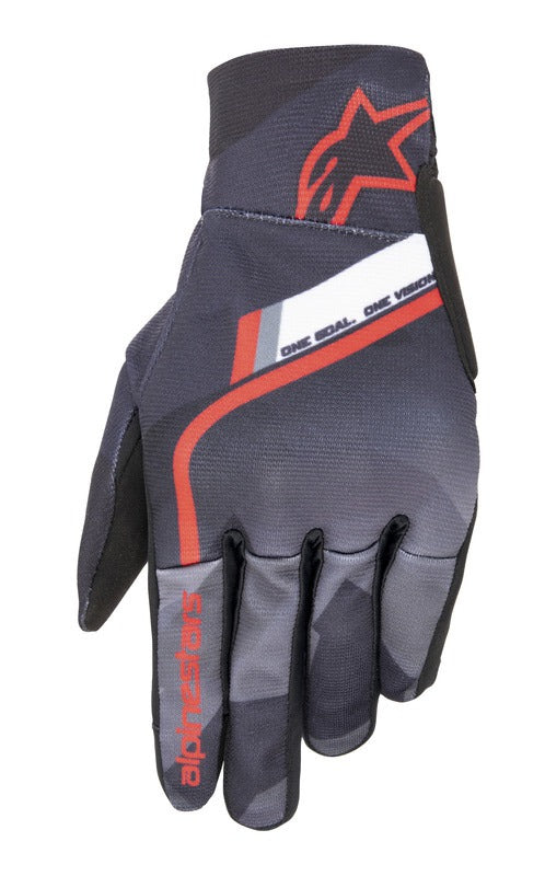 Rukavice Alpinestars Reef camo/červená/černá/šedá/bílá