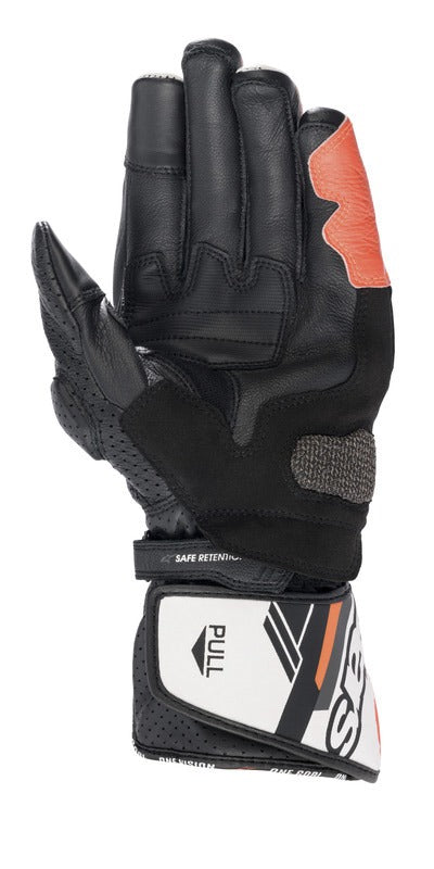 Rukavice Alpinestars SP-8 bílé/červené fluo/černé