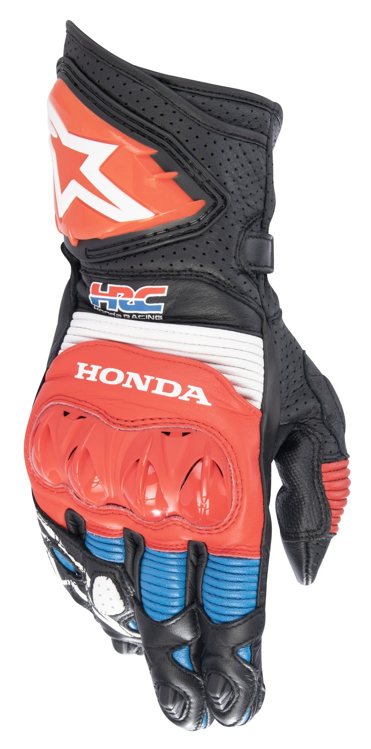 Rukavice Alpinestars GP PRO R 3 Honda černá/červená fluo/modrá/bílá