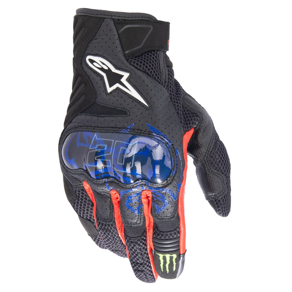Rukavice Alpinestars SMX-1 AIR 2 Monster FQ20 černá/červená/modrá/bílá/zelená