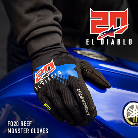 Rukavice Alpinestars Reef Monster FQ20 černá/červená/modrá/bílá/zelená