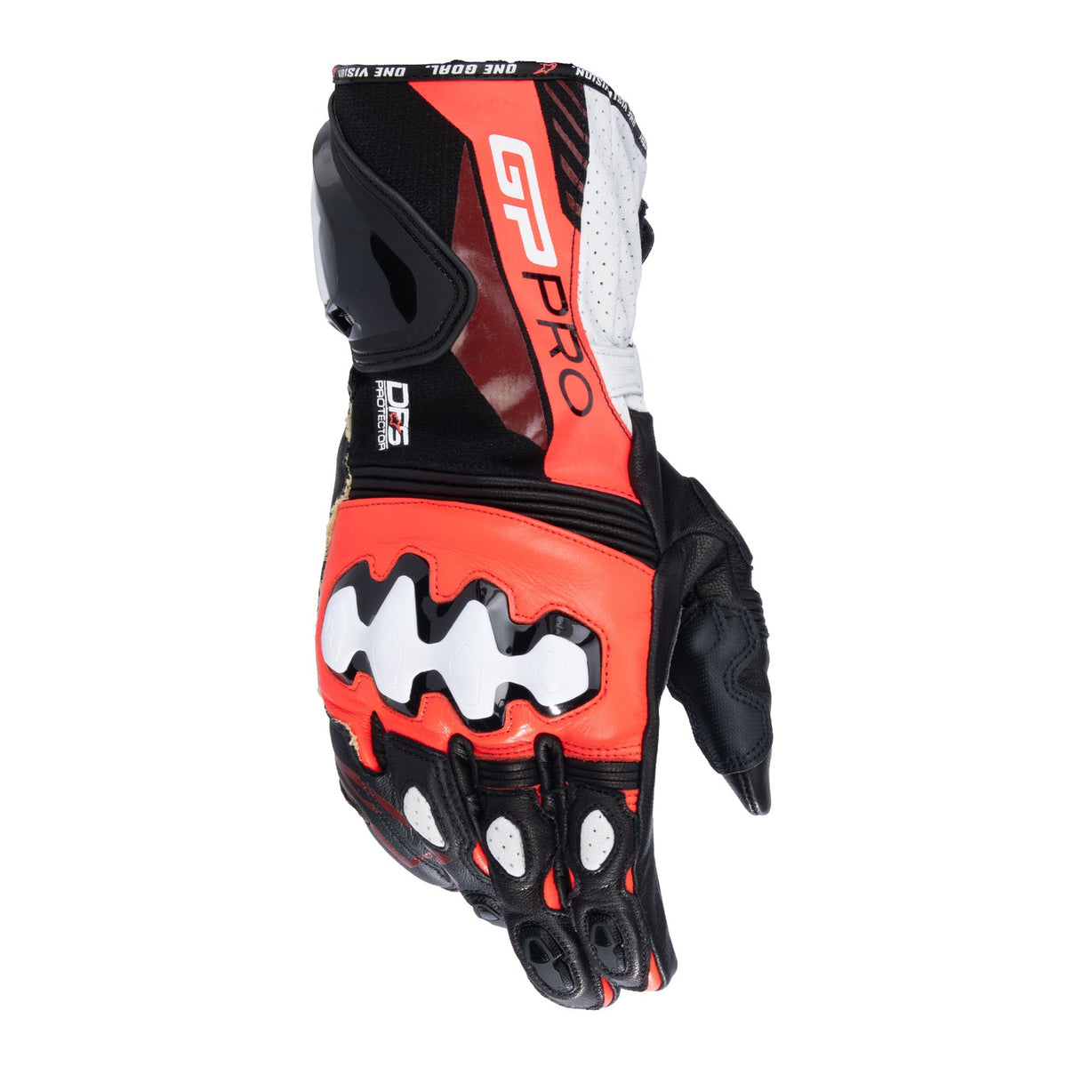 Rukavice Alpinestars GP PRO R 4 černá/červená fluo/bílá