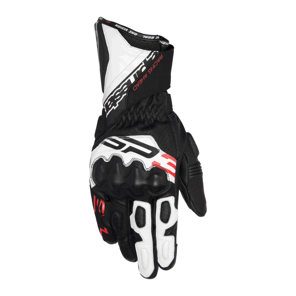 Rukavice Alpinestars SP-3 černá/bílá/červená fluo