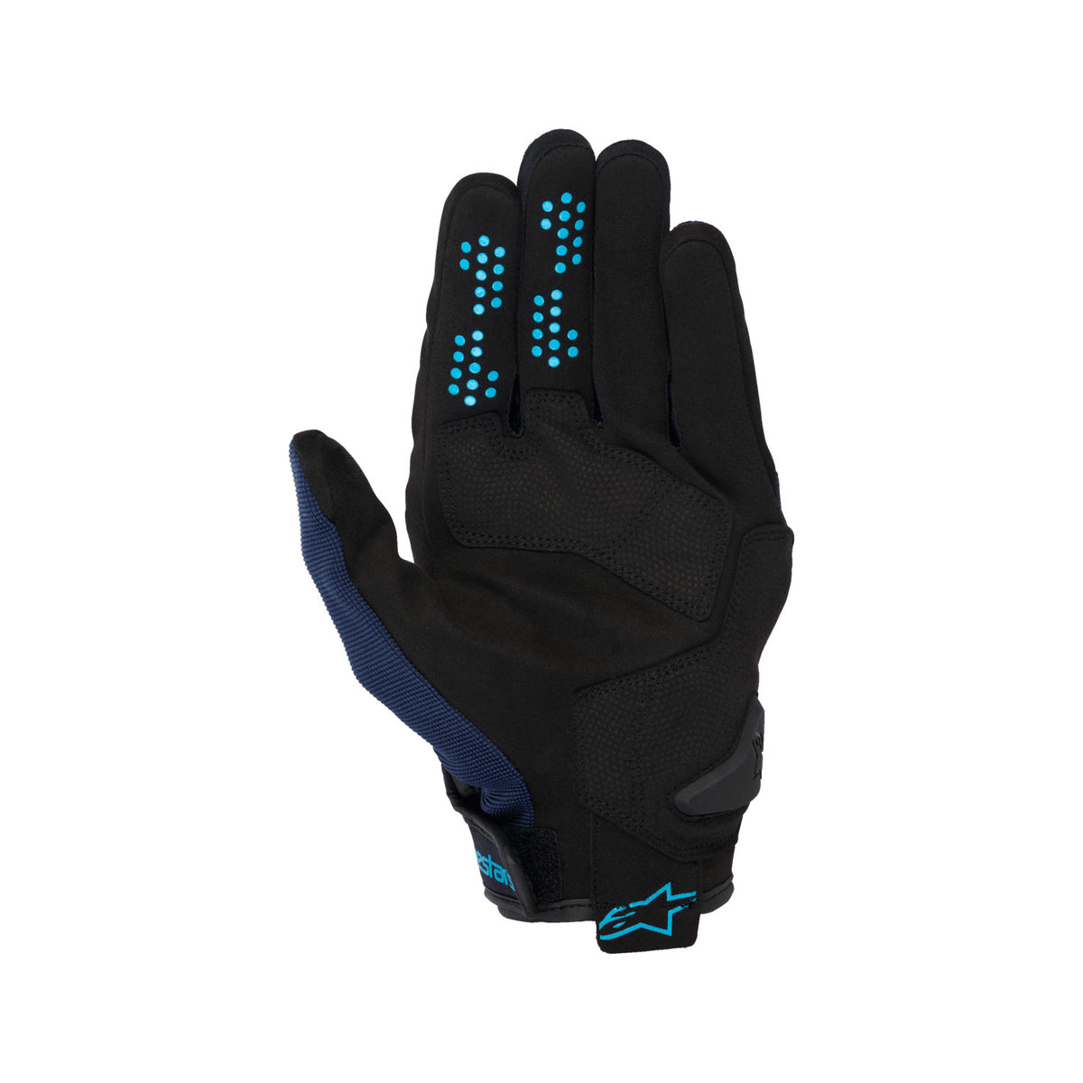 Rukavice Alpinestars Chrome V2 černá/modrá/světle modrá