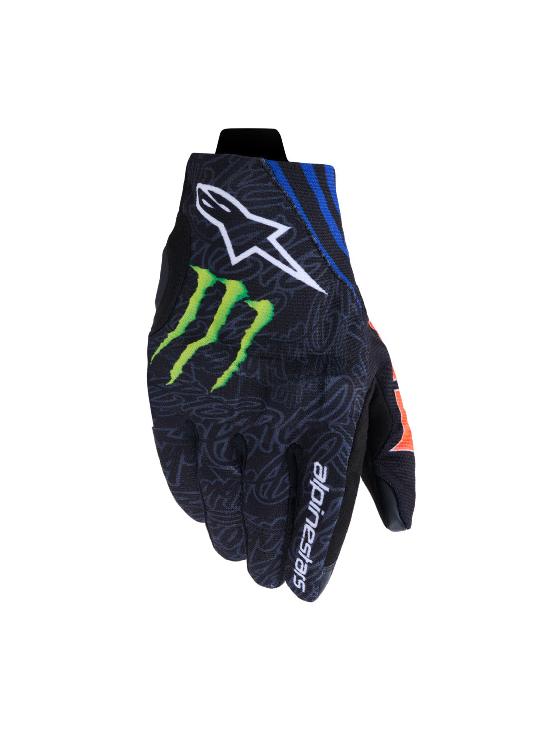 Rukavice Alpinestars Reef V2 FQ20 černá/červená fluo/modrá/zelená