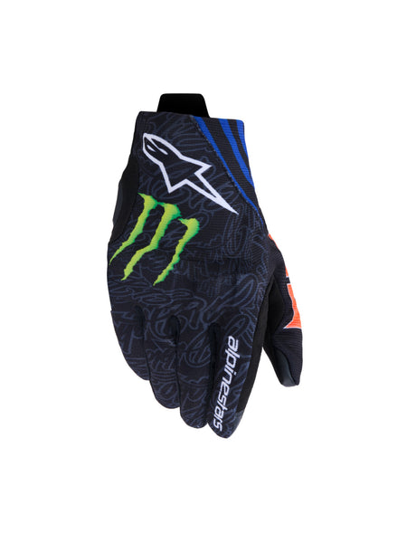 Rukavice Alpinestars Reef V2 FQ20 černá/červená fluo/modrá/zelená