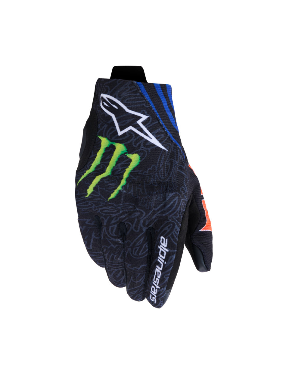 Rukavice Alpinestars Reef V2 FQ20 černá/červená fluo/modrá/zelená
