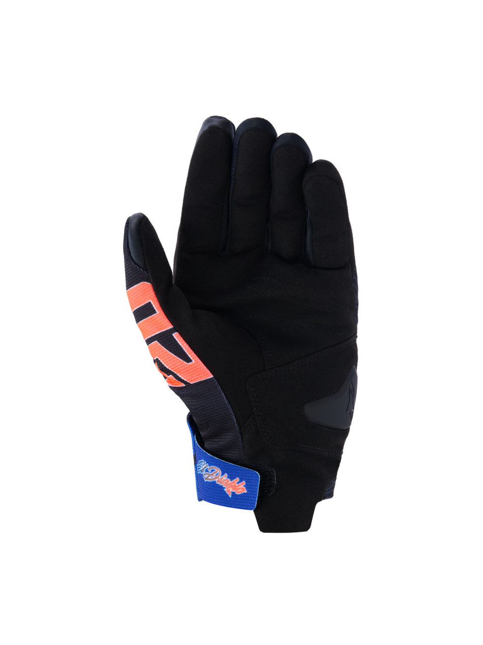 Rukavice Alpinestars Reef V2 FQ20 černá/červená fluo/modrá/zelená