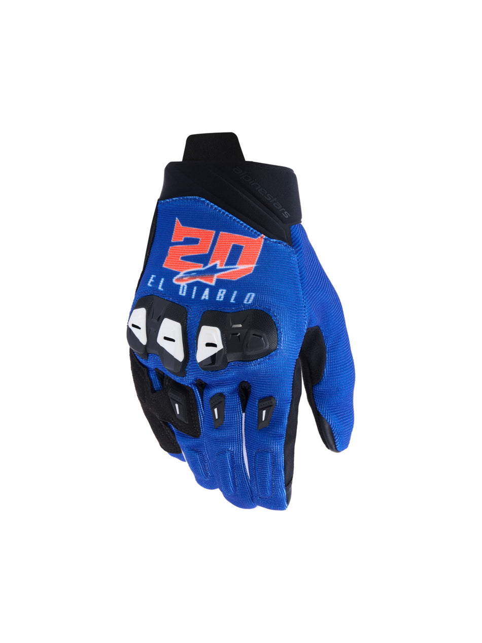 Rukavice Alpinestars SP X 1 FQ20 modrá/černá/červená fluo