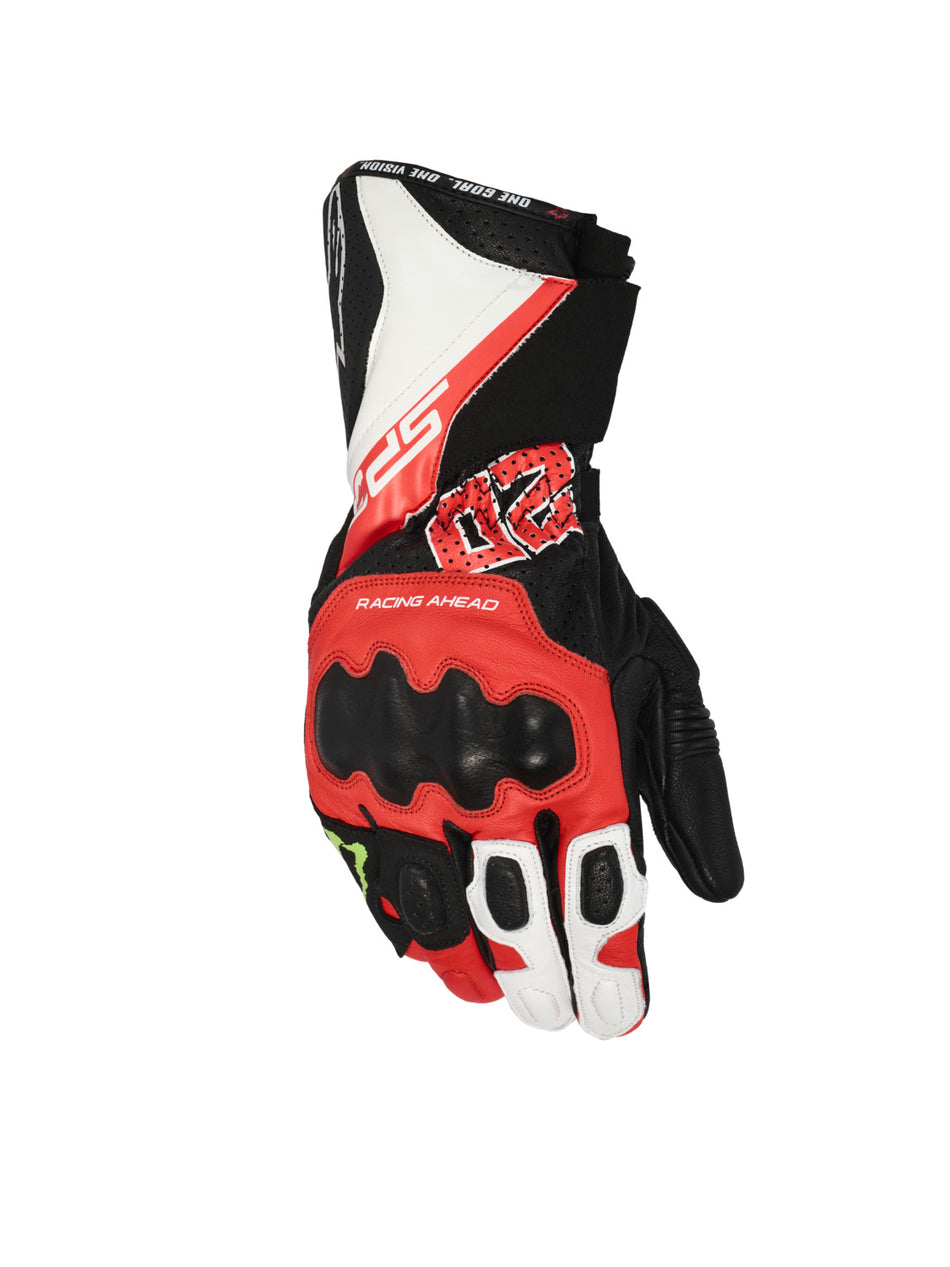 Rukavice Alpinestars SP-3 FQ20 černá/červená fluo/bílá