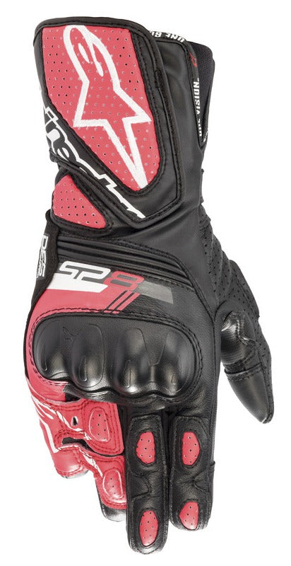 Dámské rukavice Alpinestars Stella SP-8 černá/bílá/růžová