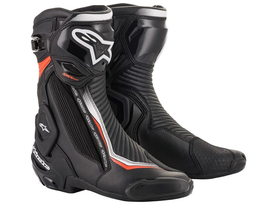 Boty Alpinestars SMX Plus 2 černá/bílá/ červená fluo