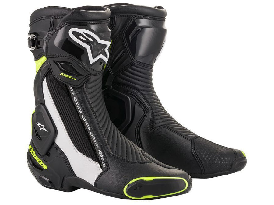 Boty Alpinestars SMX Plus 2 černá/bílá/ žlutá fluo