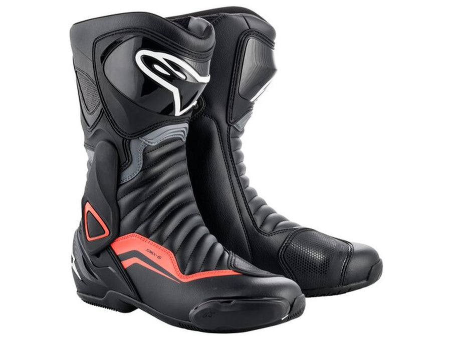 Boty Alpinestars S-MX 6 černá/šedá/červená fluo