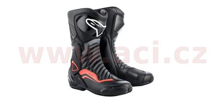 Boty Alpinestars S-MX 6 černá/šedá/červená fluo