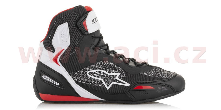 Boty Alpinestars FASTER-3 Rideknit černé/bílé/červené