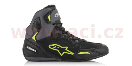 Boty Alpinestars FASTER-3 Drystar černé/šedé/žlutá fluo