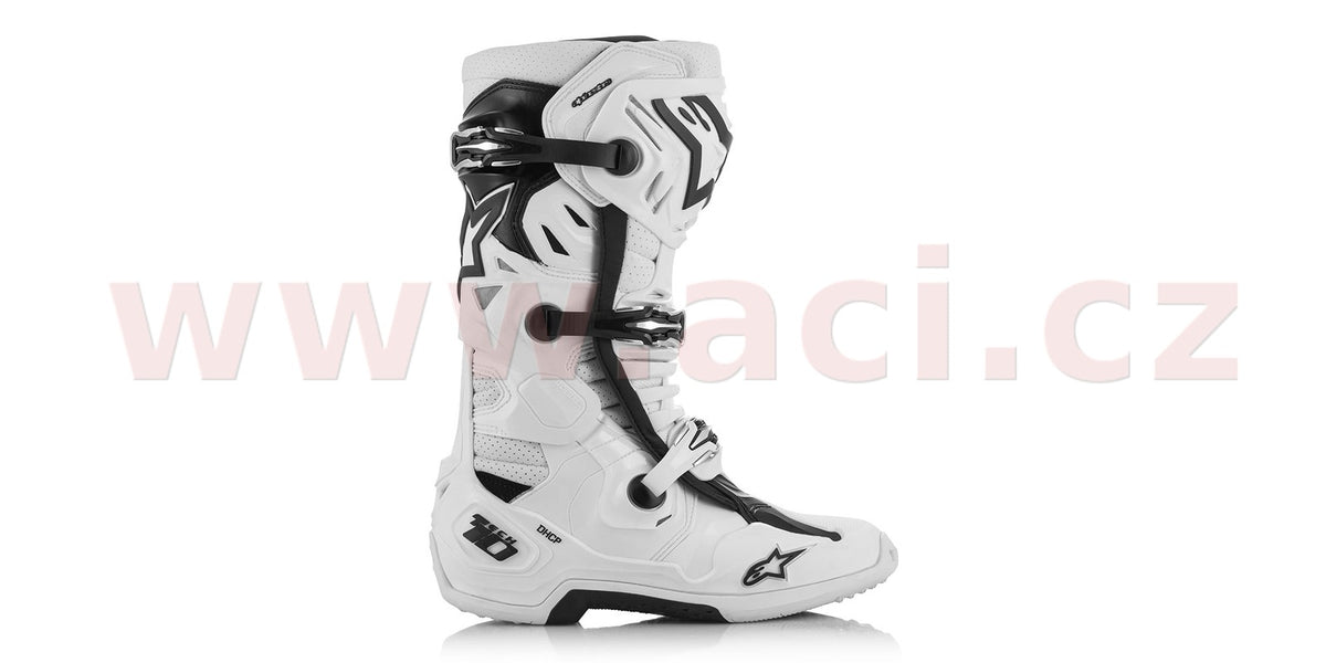 Boty Alpinestars Tech 10 Supervented perforované bílá