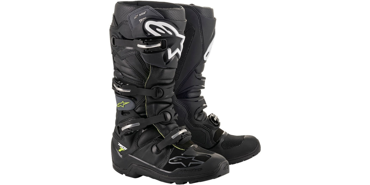 Boty Alpinestars Tech 7 Enduro Drystar černá/šedá/žlutá fluo