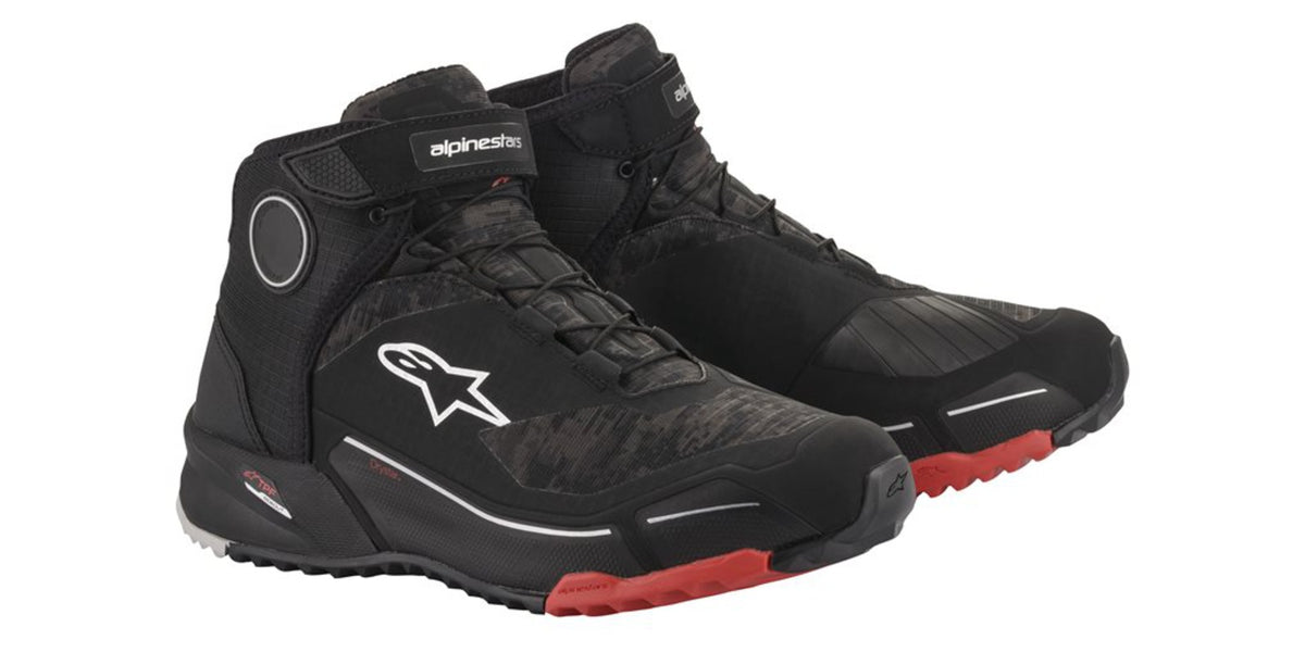 Boty Alpinestars CR-X Drystar černá maskáčová/červená