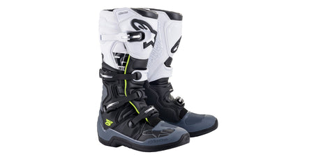 Boty Alpinestars Tech 5 černá/šedá/bílá/žlutá fluo