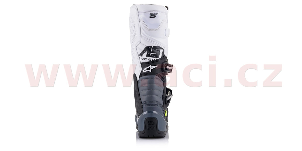Boty Alpinestars Tech 5 černá/šedá/bílá/žlutá fluo