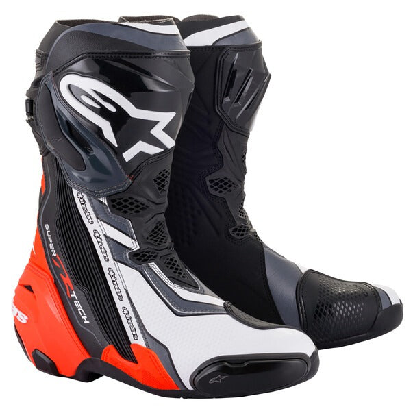 Boty Alpinestars Supertech R černá/červená fluo/bílá/šedá