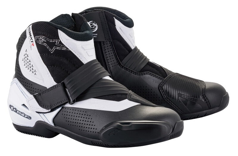 Boty Alpinestars SMX-1 R Vented černá/bílá, perforovaná obšívka