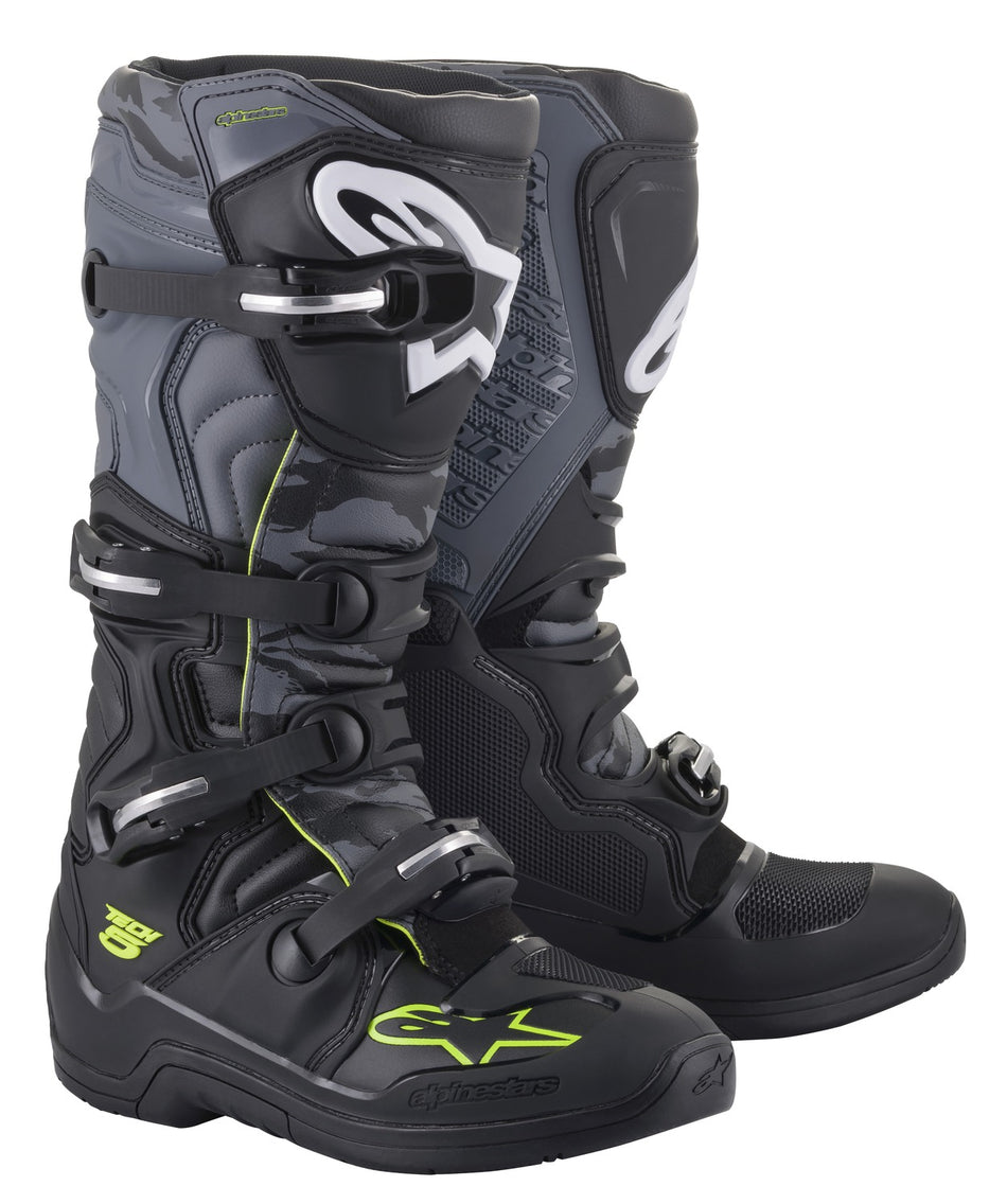 Boty Alpinestars Tech 5 černá/šedá/žlutá fluo