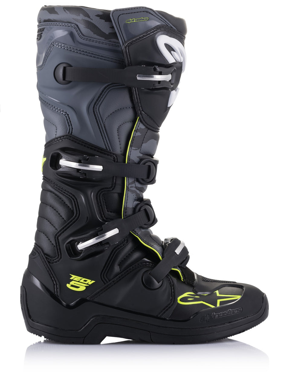 Boty Alpinestars Tech 5 černá/šedá/žlutá fluo
