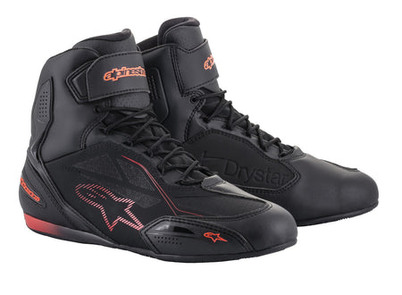 Boty Alpinestars FASTER-3 Drystar černá/červená fluo