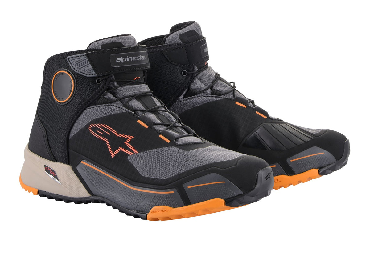 Boty Alpinestars CR-X Drystar černá/hnědá/oranžová