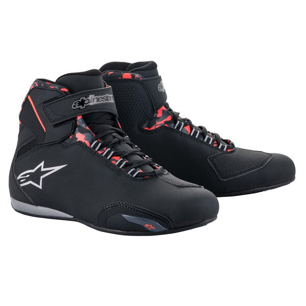 Boty Alpinestars Sektor Waterproof černá/červená/šedá/camo