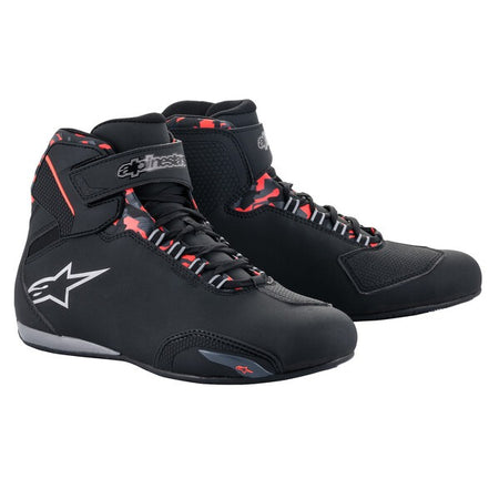 Boty Alpinestars Sektor Waterproof černá/červená/šedá/camo