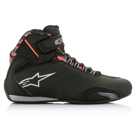 Boty Alpinestars Sektor Waterproof černá/červená/šedá/camo