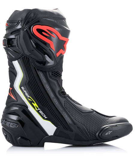Boty Alpinestars Supertech R černá/bílá/červená fluo/žlutá fluo
