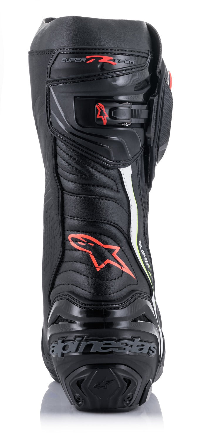 Boty Alpinestars Supertech R černá/bílá/červená fluo/žlutá fluo