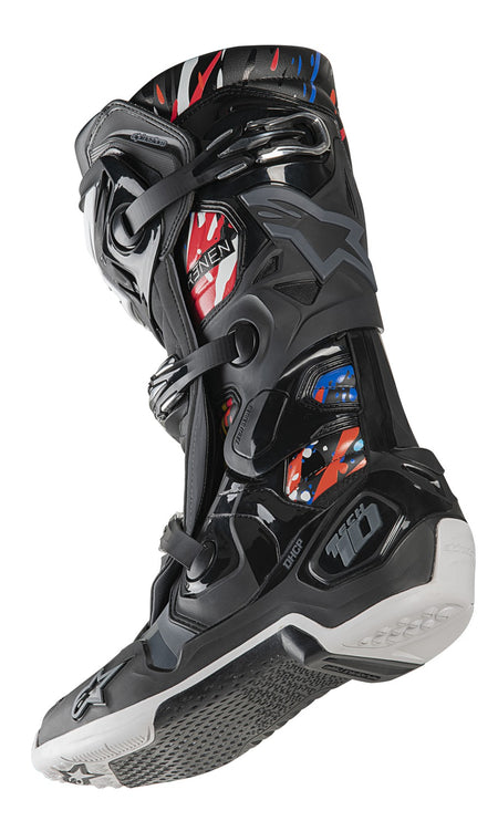Boty Alpinestars Tech 10 limitovaná edice Renen černá/šedá/bílá/multicolor