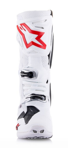 Boty Alpinestars Tech 10 Supervented perforované bílá/červená/černá