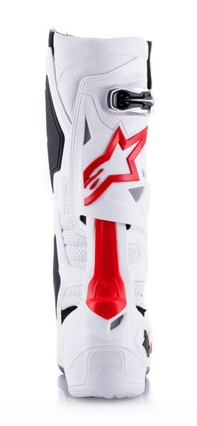 Boty Alpinestars Tech 10 Supervented perforované bílá/červená/černá